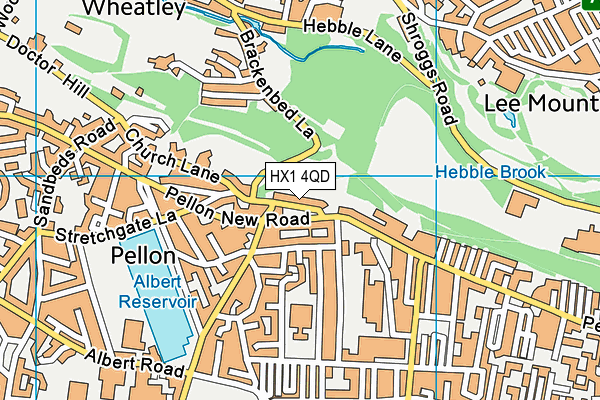 HX1 4QD map - OS VectorMap District (Ordnance Survey)