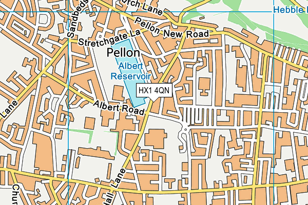 HX1 4QN map - OS VectorMap District (Ordnance Survey)