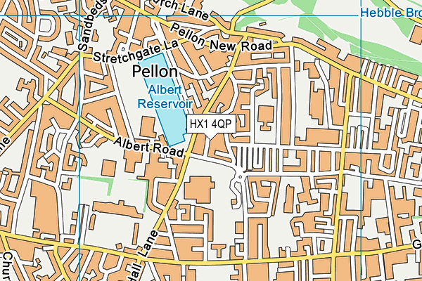 HX1 4QP map - OS VectorMap District (Ordnance Survey)