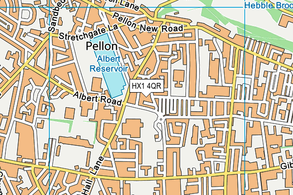 HX1 4QR map - OS VectorMap District (Ordnance Survey)