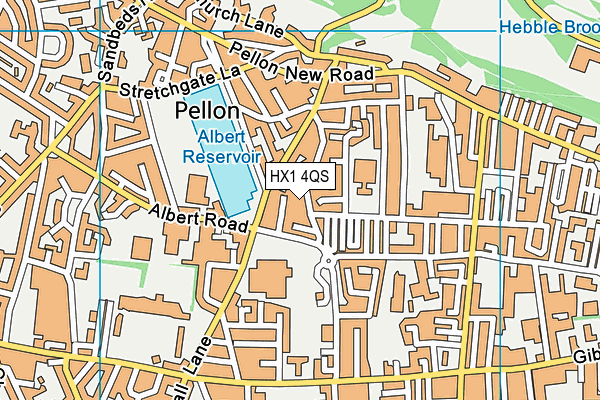 HX1 4QS map - OS VectorMap District (Ordnance Survey)