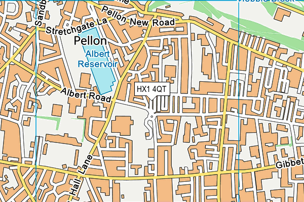 HX1 4QT map - OS VectorMap District (Ordnance Survey)