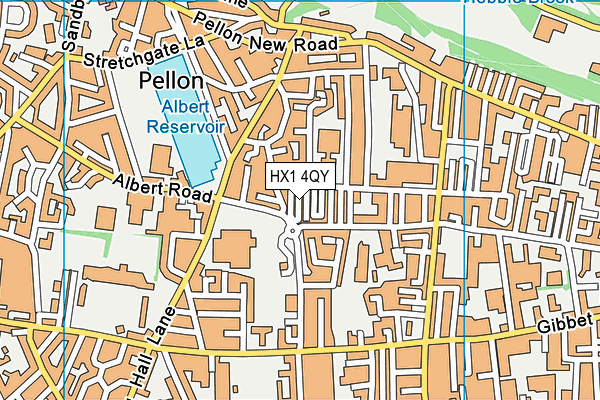 HX1 4QY map - OS VectorMap District (Ordnance Survey)