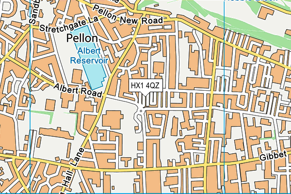 HX1 4QZ map - OS VectorMap District (Ordnance Survey)