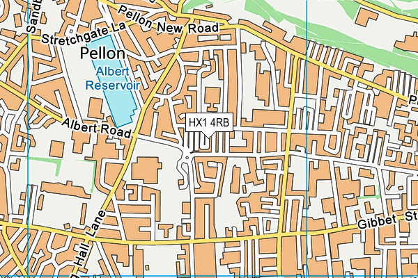 HX1 4RB map - OS VectorMap District (Ordnance Survey)