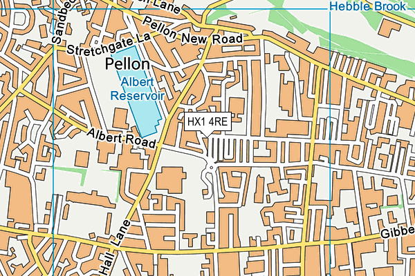 HX1 4RE map - OS VectorMap District (Ordnance Survey)