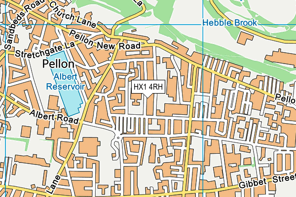 HX1 4RH map - OS VectorMap District (Ordnance Survey)