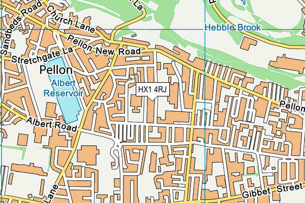HX1 4RJ map - OS VectorMap District (Ordnance Survey)