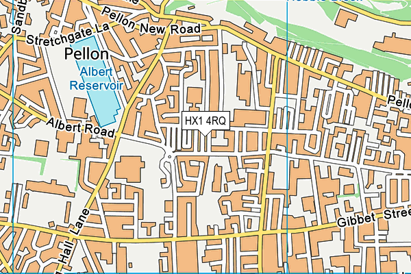 HX1 4RQ map - OS VectorMap District (Ordnance Survey)