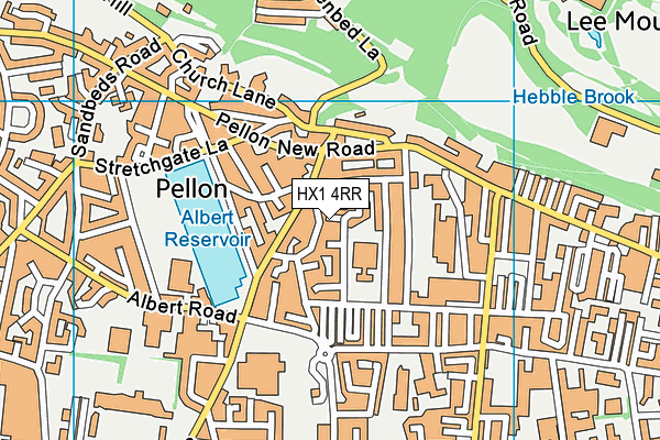 HX1 4RR map - OS VectorMap District (Ordnance Survey)
