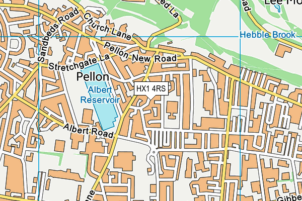 HX1 4RS map - OS VectorMap District (Ordnance Survey)