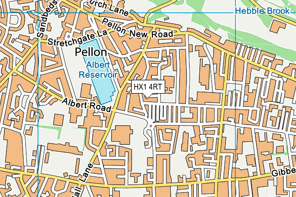 HX1 4RT map - OS VectorMap District (Ordnance Survey)