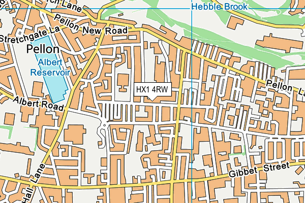 HX1 4RW map - OS VectorMap District (Ordnance Survey)