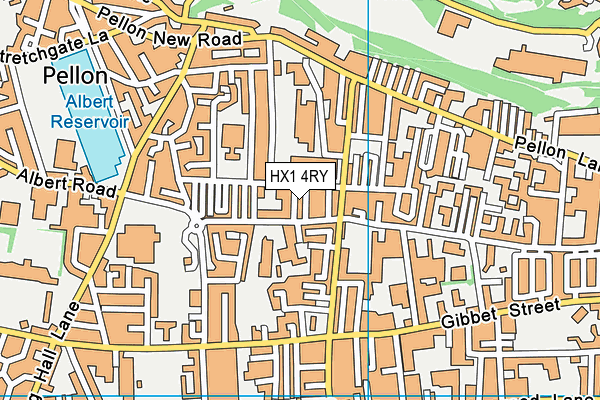 HX1 4RY map - OS VectorMap District (Ordnance Survey)