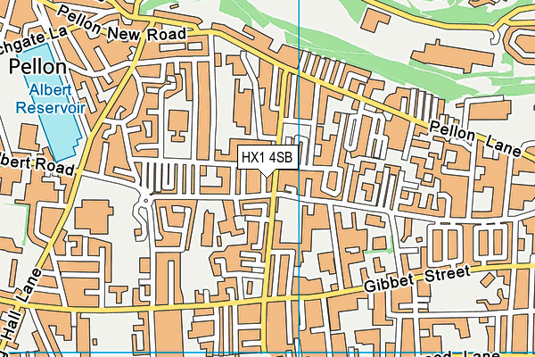 HX1 4SB map - OS VectorMap District (Ordnance Survey)