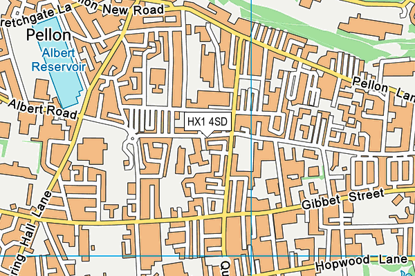 HX1 4SD map - OS VectorMap District (Ordnance Survey)