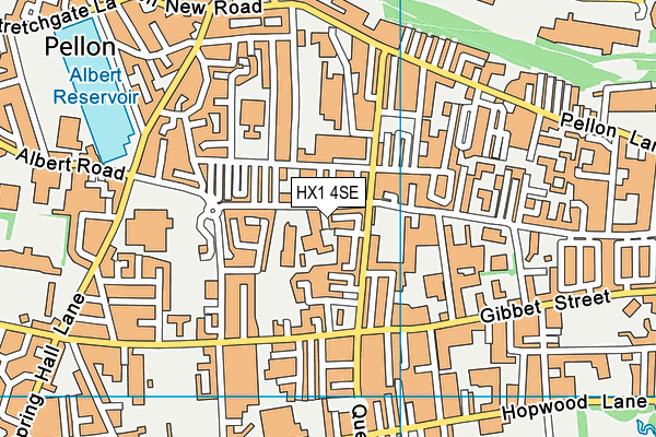 HX1 4SE map - OS VectorMap District (Ordnance Survey)
