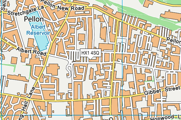 HX1 4SQ map - OS VectorMap District (Ordnance Survey)