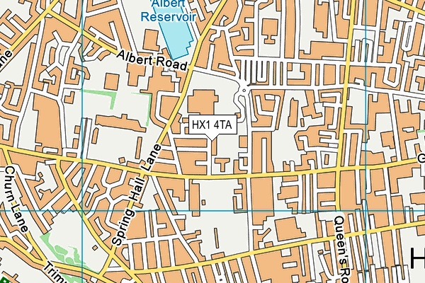 HX1 4TA map - OS VectorMap District (Ordnance Survey)