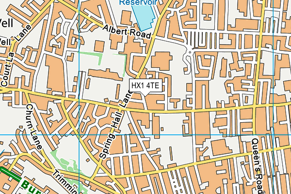 HX1 4TE map - OS VectorMap District (Ordnance Survey)