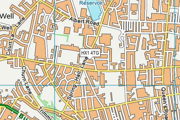 HX1 4TG map - OS VectorMap District (Ordnance Survey)