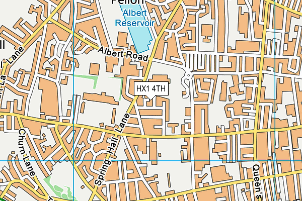HX1 4TH map - OS VectorMap District (Ordnance Survey)