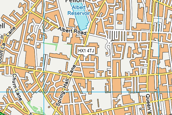 HX1 4TJ map - OS VectorMap District (Ordnance Survey)