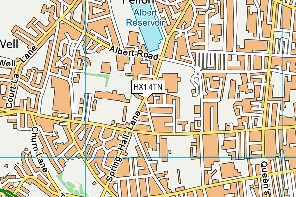 HX1 4TN map - OS VectorMap District (Ordnance Survey)