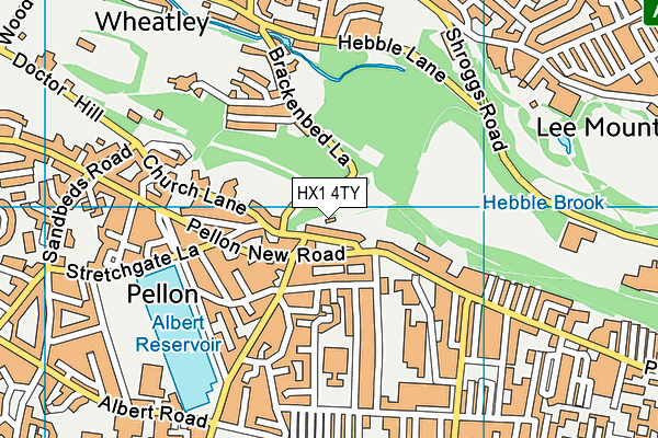 HX1 4TY map - OS VectorMap District (Ordnance Survey)