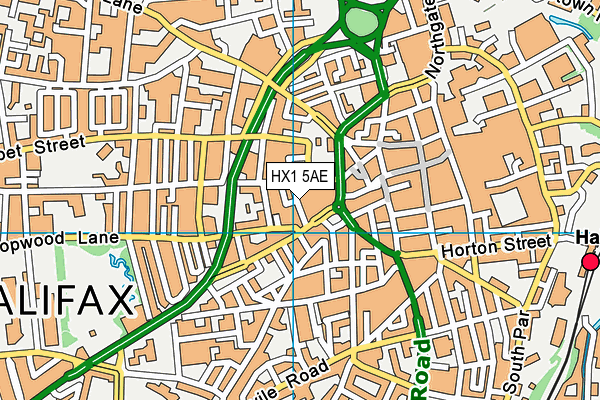 HX1 5AE map - OS VectorMap District (Ordnance Survey)