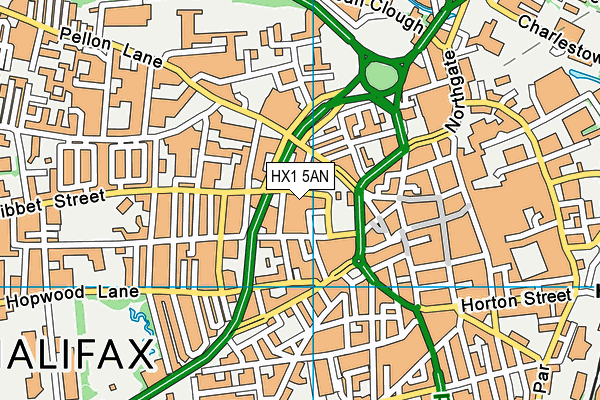 HX1 5AN map - OS VectorMap District (Ordnance Survey)