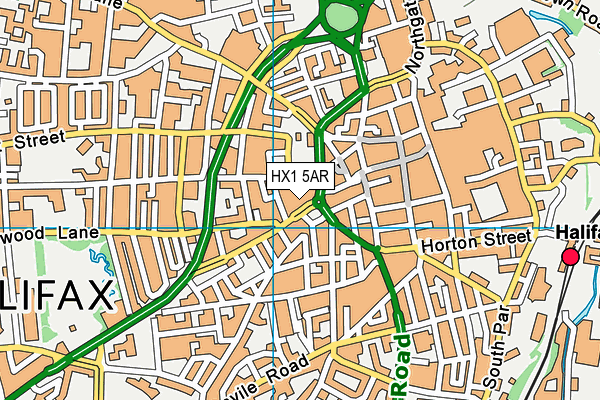 HX1 5AR map - OS VectorMap District (Ordnance Survey)