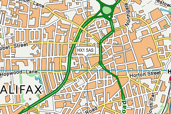 HX1 5AS map - OS VectorMap District (Ordnance Survey)