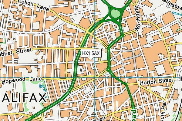 HX1 5AX map - OS VectorMap District (Ordnance Survey)