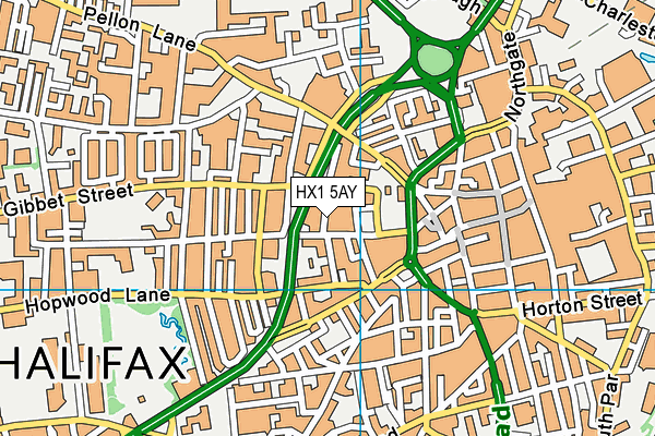 HX1 5AY map - OS VectorMap District (Ordnance Survey)