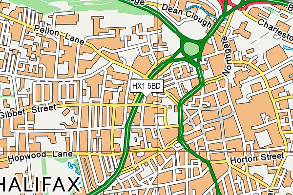 HX1 5BD map - OS VectorMap District (Ordnance Survey)
