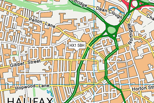 HX1 5BH map - OS VectorMap District (Ordnance Survey)