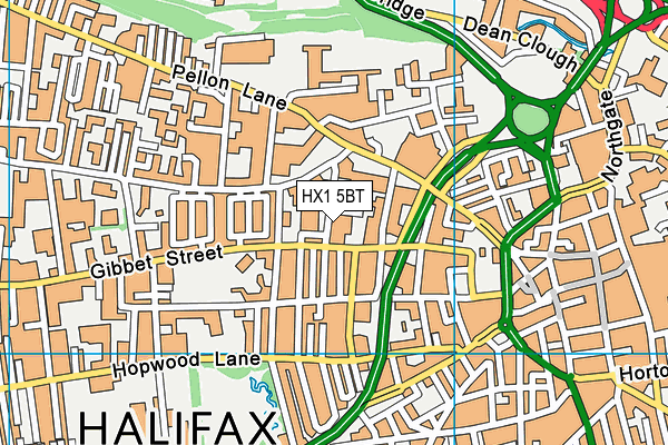 HX1 5BT map - OS VectorMap District (Ordnance Survey)