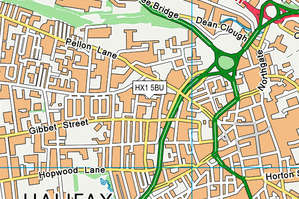 HX1 5BU map - OS VectorMap District (Ordnance Survey)