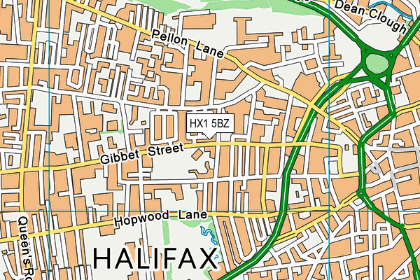 HX1 5BZ map - OS VectorMap District (Ordnance Survey)