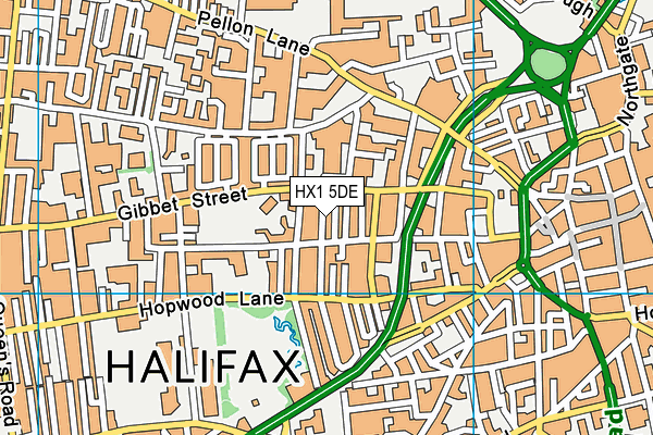 HX1 5DE map - OS VectorMap District (Ordnance Survey)