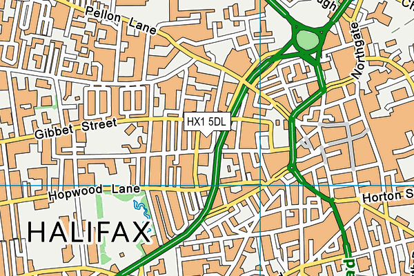 HX1 5DL map - OS VectorMap District (Ordnance Survey)