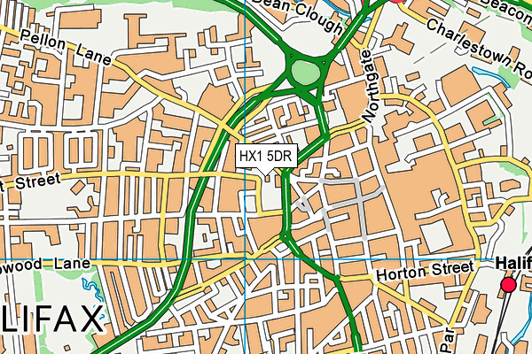 HX1 5DR map - OS VectorMap District (Ordnance Survey)