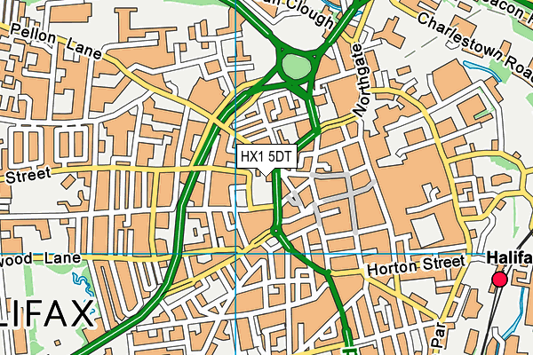 HX1 5DT map - OS VectorMap District (Ordnance Survey)