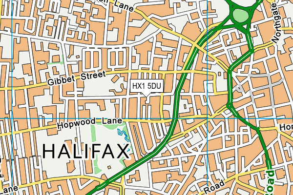 HX1 5DU map - OS VectorMap District (Ordnance Survey)