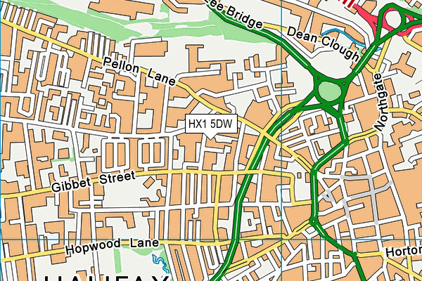 HX1 5DW map - OS VectorMap District (Ordnance Survey)