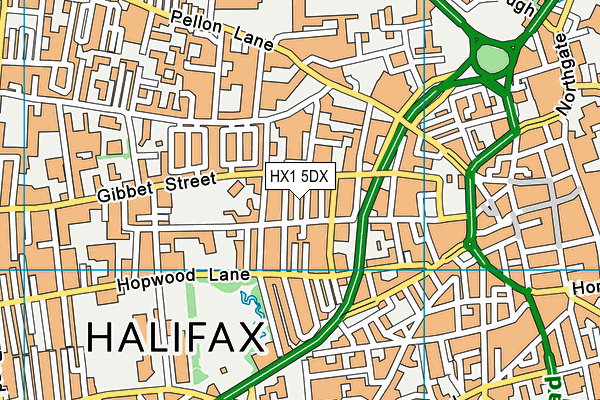 HX1 5DX map - OS VectorMap District (Ordnance Survey)
