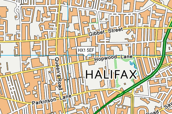 HX1 5EF map - OS VectorMap District (Ordnance Survey)