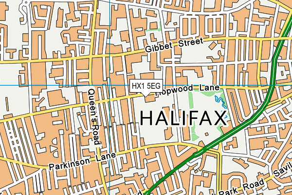 HX1 5EG map - OS VectorMap District (Ordnance Survey)