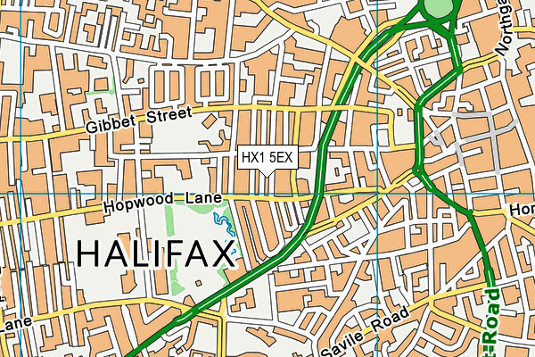 HX1 5EX map - OS VectorMap District (Ordnance Survey)